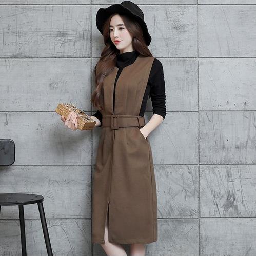 再普通的穿搭 有针织背心裙在都会变得时尚 再普通的穿搭 有针织背心裙在都会变得时尚