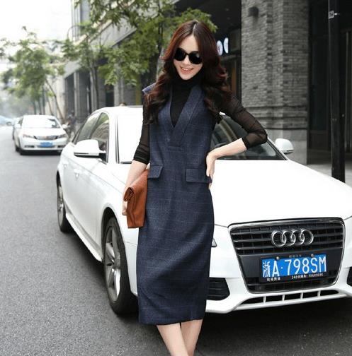 再普通的穿搭 有针织背心裙在都会变得时尚 再普通的穿搭 有针织背心裙在都会变得时尚