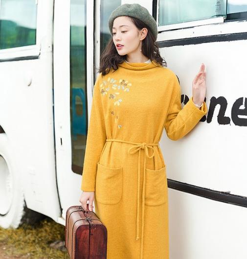 你和春天只差这样一条毛呢裙（图）