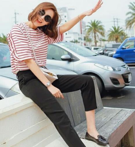 哈伦裤也要正经起来 5款哈伦裤搭配示范(图) 哈伦裤也要正经起来 5款哈伦裤搭配示范(图)