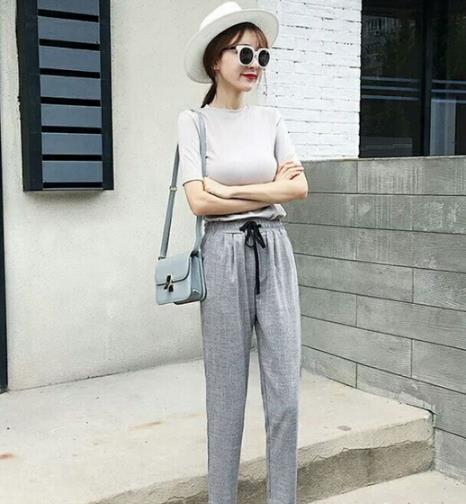哈伦裤也要正经起来 5款哈伦裤搭配示范(图) 哈伦裤也要正经起来 5款哈伦裤搭配示范(图)