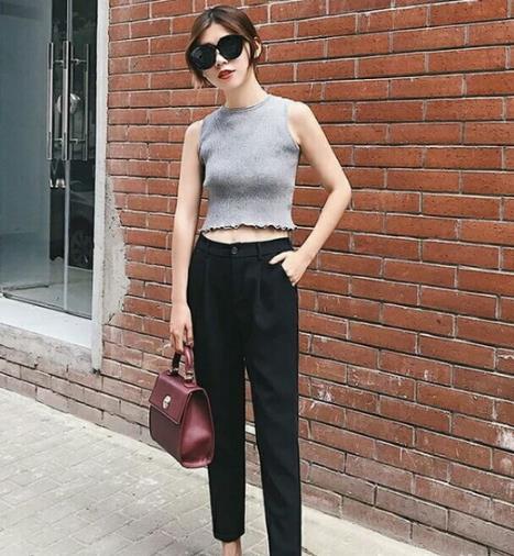 哈伦裤也要正经起来 5款哈伦裤搭配示范(图) 哈伦裤也要正经起来 5款哈伦裤搭配示范(图)