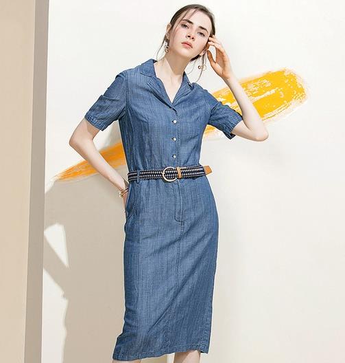 懒人点睛穿搭 显瘦有风情就是牛仔连衣裙