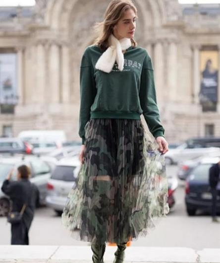 仙气薄纱半身裙搭配:俏皮又不失优雅(图) 仙气薄纱半身裙搭配:俏皮又不失优雅(图)