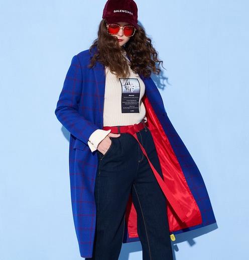 显瘦又显白的格子毛呢外套搭配 彰显春日活力