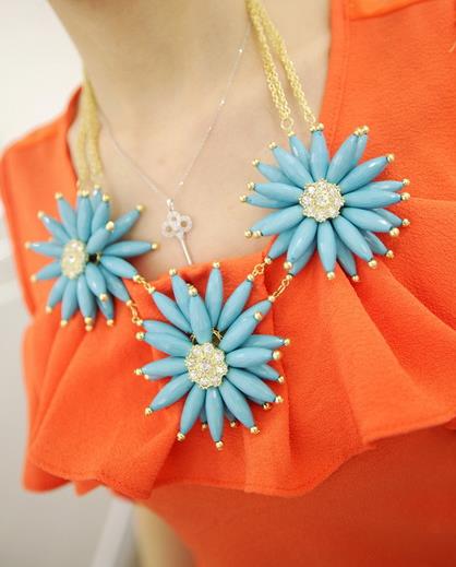 简约韩版项链 搭配什么衣服都好看（图）