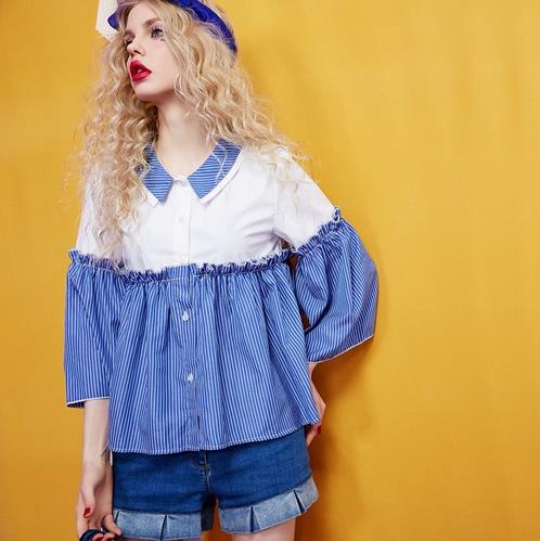 这样的衬衫是牛仔短裤的最佳搭档（图）