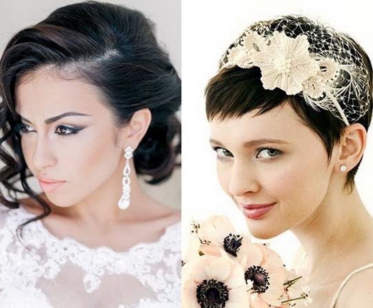 2018最美短发新娘发型推荐：时尚又个性（图）