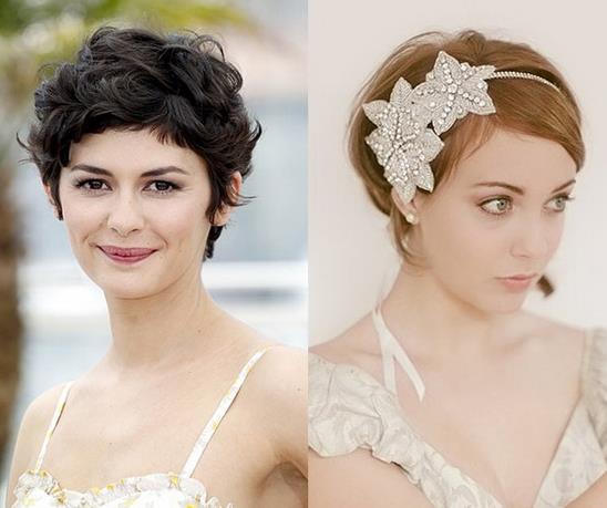 2018最美短发新娘发型推荐：时尚又个性（图）