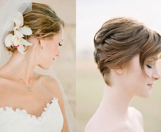 2018最美短发新娘发型推荐：时尚又个性（图）