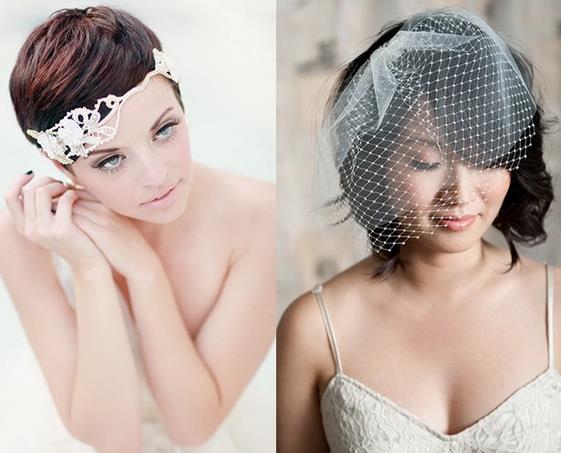 2018最美短发新娘发型推荐：时尚又个性（图）