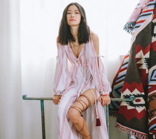 海边度假你需要一袭风情满满的波西米亚裙