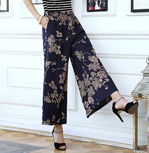 早春不适合露腿 棉麻阔腿裤才是正确选择