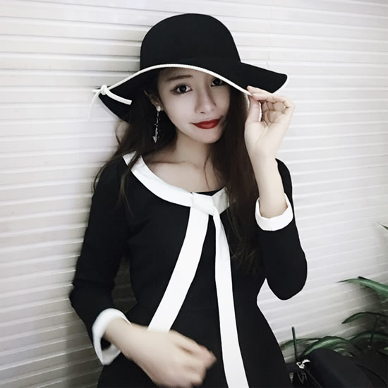 小白领黑裙加西装的搭配：时尚十足完美自信