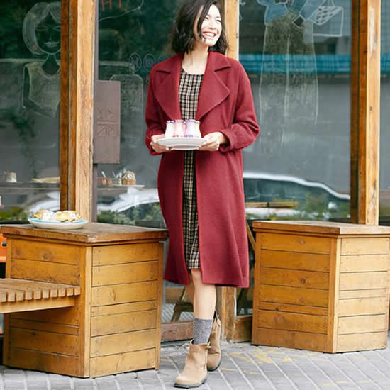 脱掉厚重的羽绒服：穿伤时尚毛呢子大衣外套气质100分