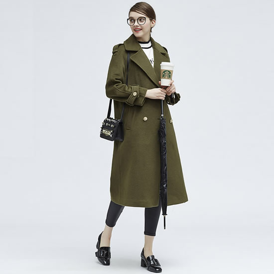 脱掉厚重的羽绒服：穿伤时尚毛呢子大衣外套气质100分