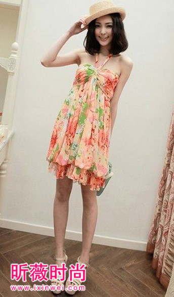 美女吊带裙子款式：四种风格满足各类MM的喜好