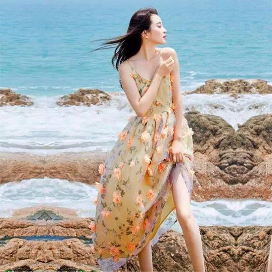 连衣裙时尚感搭配：清新脱俗美美哒就是这么任性