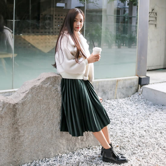 半身裙的穿法：8中气质显瘦半身裙搭配方法