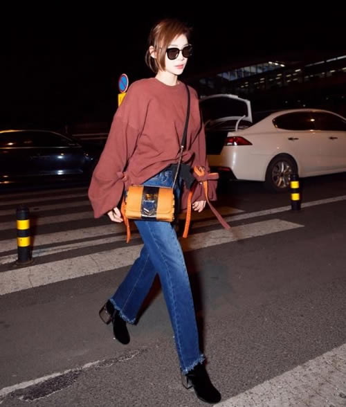 牛仔裤的春天：杨幂教你显高又显瘦穿搭发