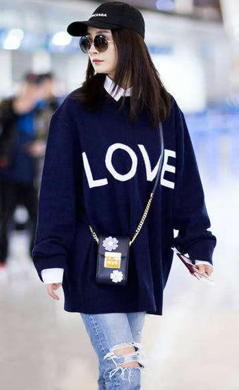 牛仔裤的春天：杨幂教你显高又显瘦穿搭发