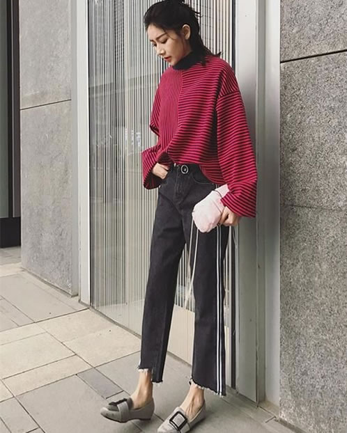 牛仔裤的春天：杨幂教你显高又显瘦穿搭发