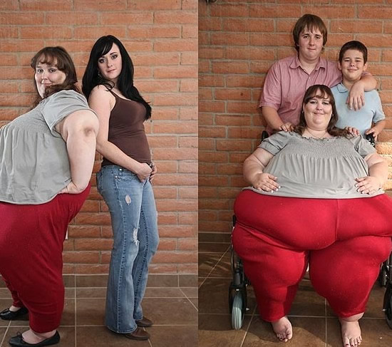最胖的女人：真实曝光最胖的女人生活照