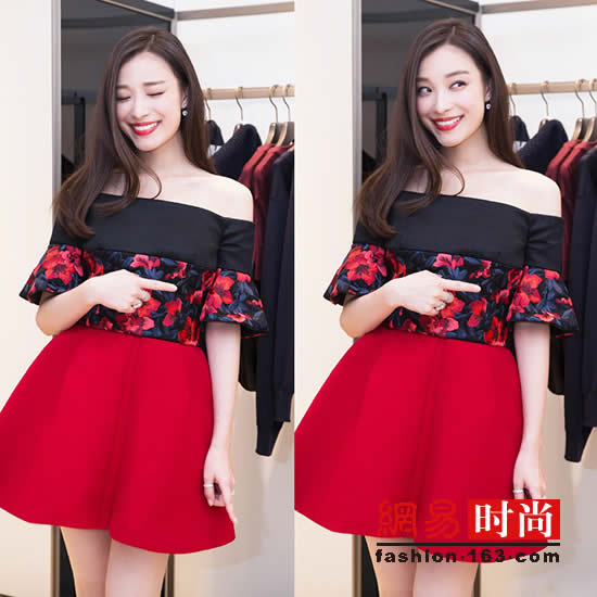 明星一字肩比美：倪妮刘诗诗杨幂谁穿得美？