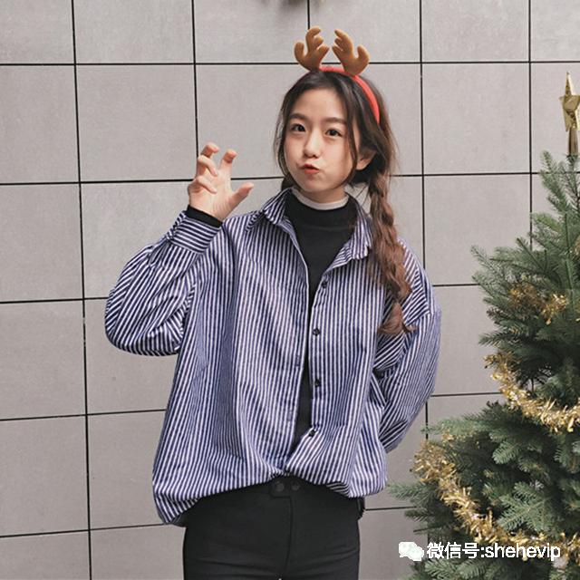 春夏季穿啥不纠结：竖条纹衬衫让你变身时髦咖