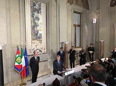 意外长真蒂洛尼为新政府总理 曾来华出席9·3阅兵 意外长真蒂洛尼为新政府总理 曾来华出席9·3阅兵