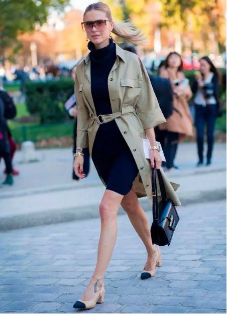 【风衣搭配裙子】风衣配裙子搭配图片:时尚更具女人味 【风衣搭配裙子】风衣配裙子搭配图片:时尚更具女人味