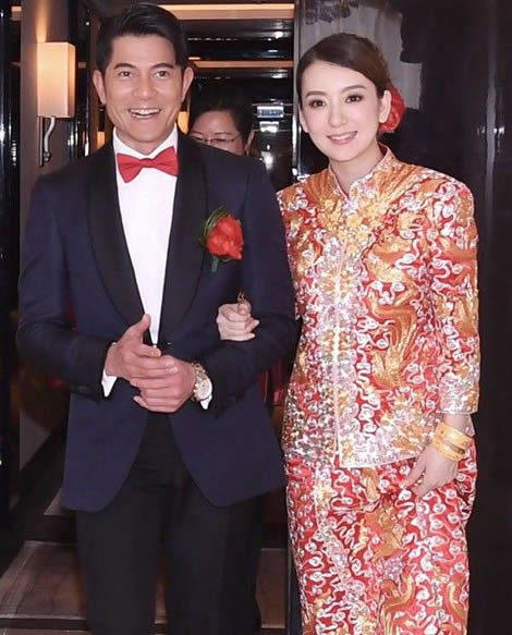 郭富城新娘方媛现身 穿中式礼服显腰粗（图）