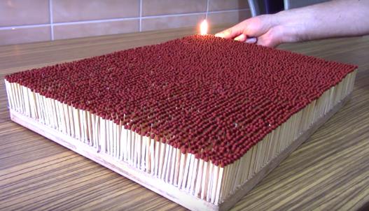 六千根火柴一齐点燃是怎样的画面（组图）