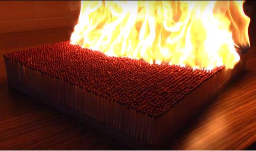 六千根火柴一齐点燃是怎样的画面（组图）