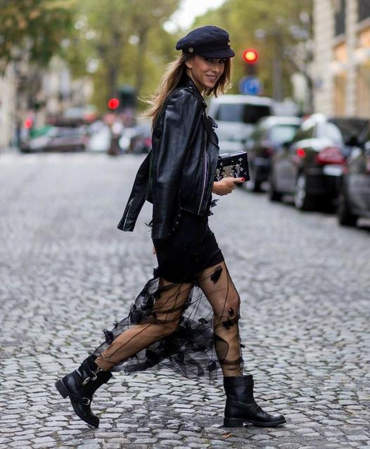 透视裙不露肉依然性感 混搭你得这么穿