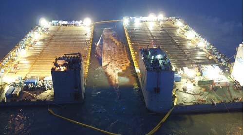 打捞世越号赔本11亿? 中企:确实倒贴