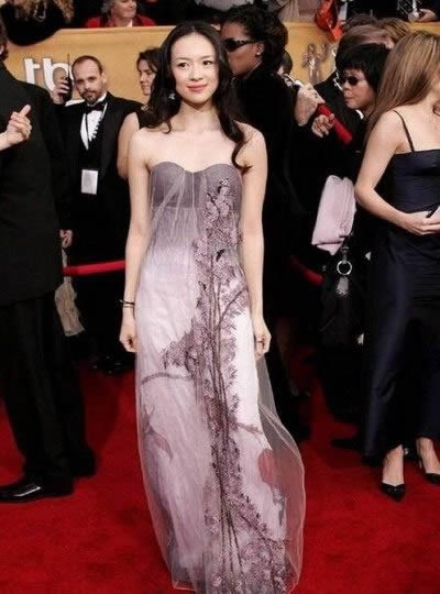 章子怡红毯秀平胸:海外国外红毯秀中国风 章子怡红毯秀平胸:海外国外红毯秀中国风