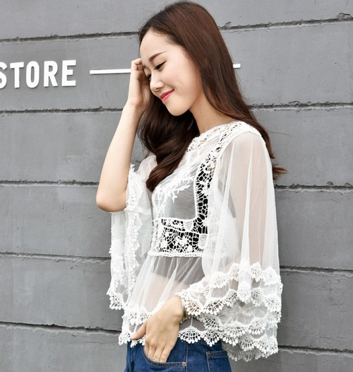 【镂空罩衫】镂空针织衫罩衫你穿的罩衫都不完美（图）