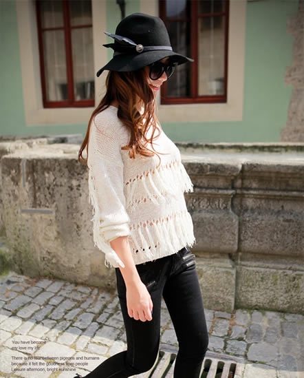 镂空针织衫怎么搭配好看 镂空针织衫搭配图片示范