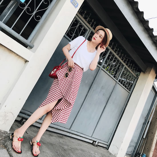 腿粗的女生穿衣搭配图片2017：粗腿女生显瘦穿搭