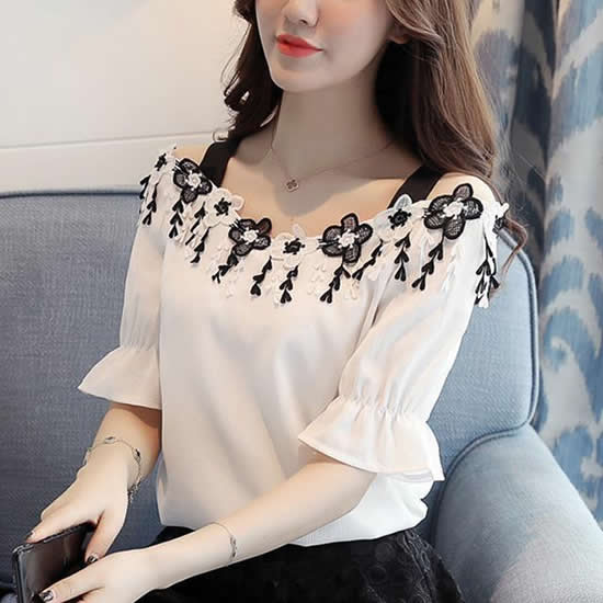女神爱穿这几款雪纺衫：甜美时尚（图）