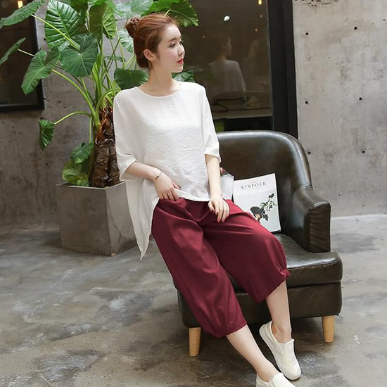 5款流行简约棉麻套装:女人遮肉显瘦清凉一夏(图) 5款流行简约棉麻套装:女人遮肉显瘦清凉一夏(图)