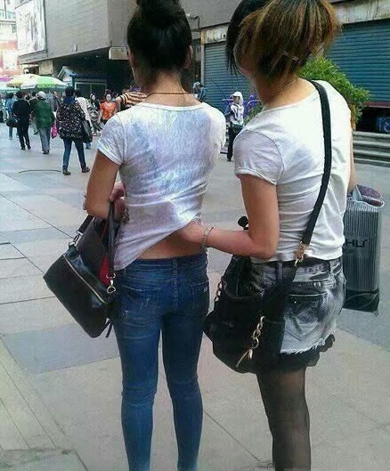 妹子人群中就数你最闪亮，美又长啊（组图）