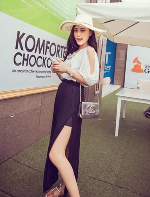 夏日流行半身长裙款式推荐：女神气质显瘦又显高