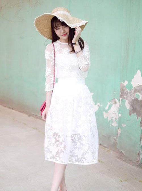 夏日流行半身长裙款式推荐：女神气质显瘦又显高