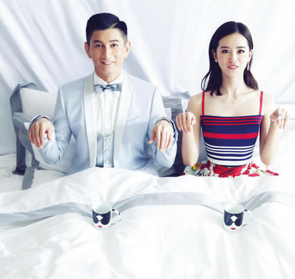 吴奇隆与刘诗诗的吻照：大方亲吻照曝光