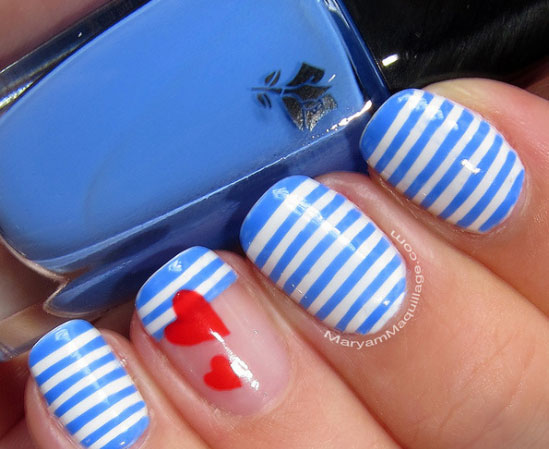 2017韩式美甲图片：韩式清新2017美甲图片