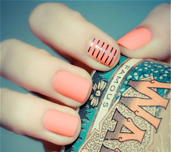 2017韩式美甲图片：韩式清新2017美甲图片