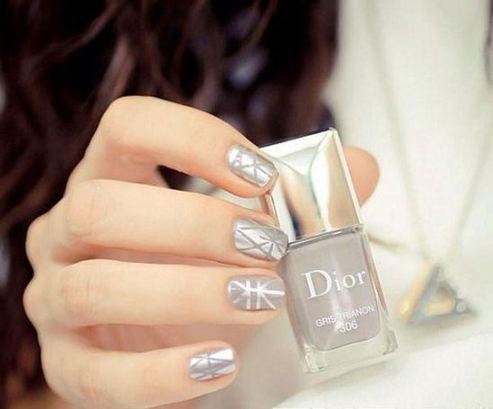 2017韩式美甲图片：韩式清新2017美甲图片