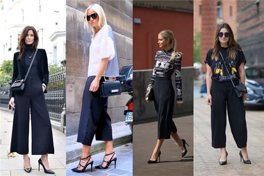 担心穿阔腿裤显矮显胖?几个绝招让你告别尴尬